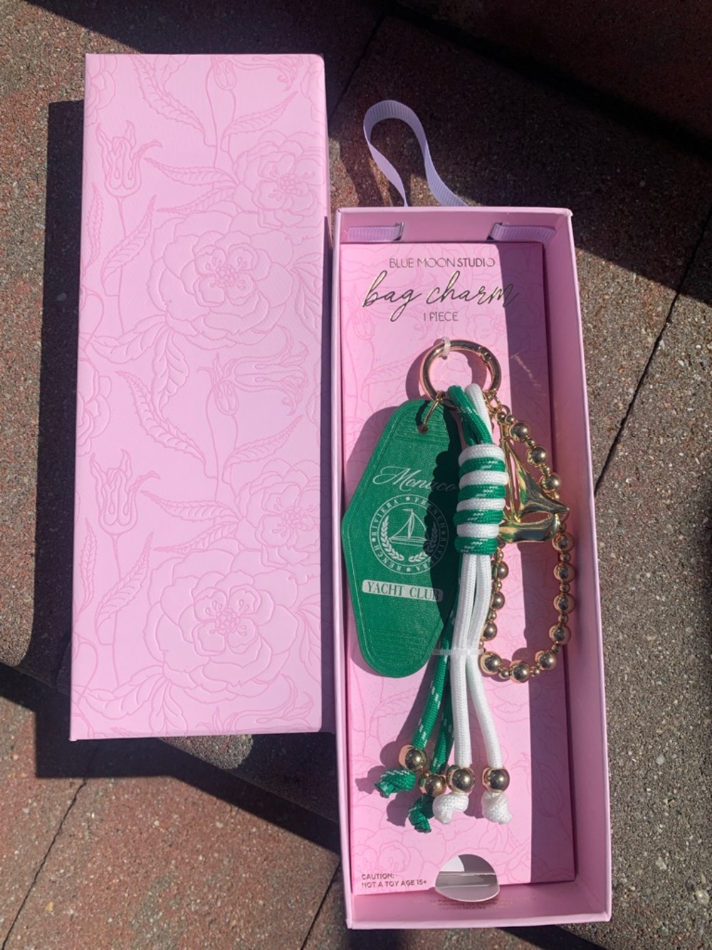🆕- MONACO FRENCH RIVERA Yacht Club Key & Bag Charm In Green